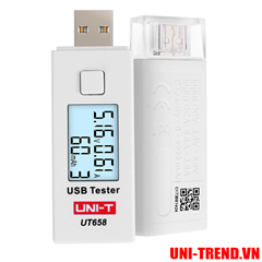UT658 USB đo dòng sạc 9V 3A hiển thị LCD Uni-Trend