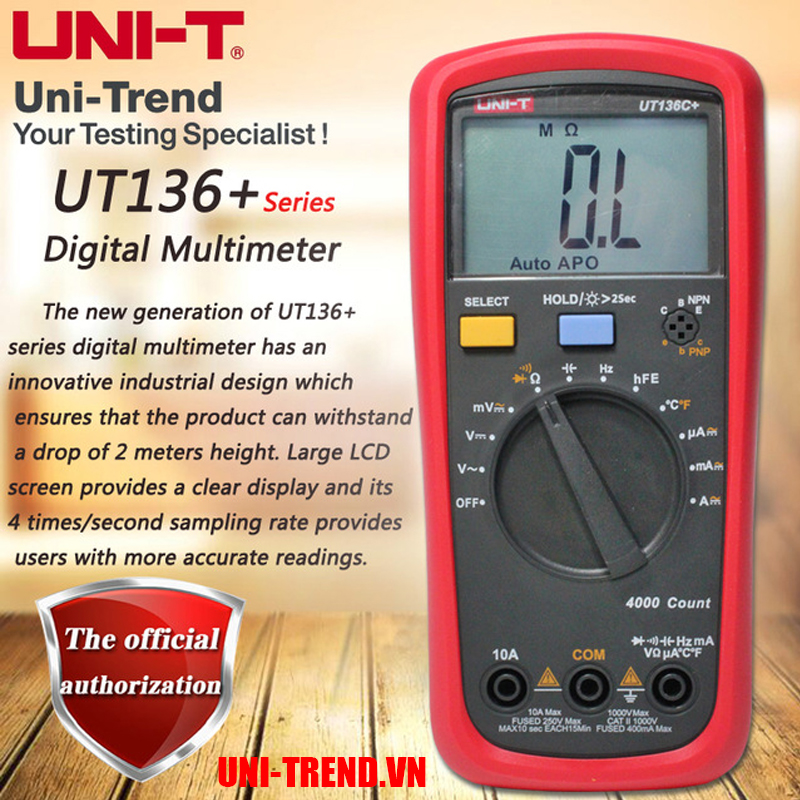 UT136C+ Đồng hồ vạn năng điện tử Uni-Trend