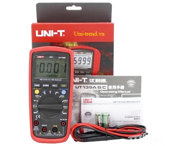 UT139A True RMS Đồng hồ vạn năng điện tử tự động Uni-trend