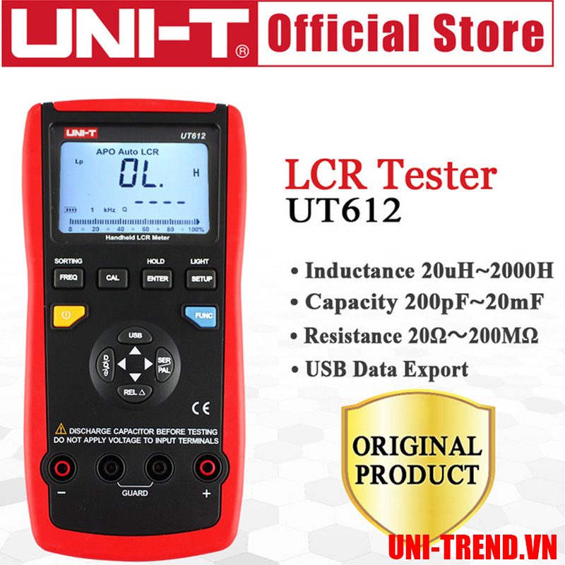 UT612 đồng hồ đo LCR tự động Uni-trend giao tiếp USB