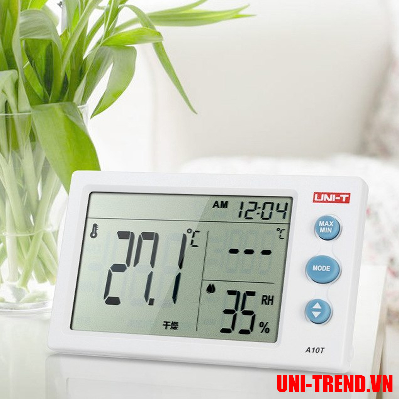 A10T Đồng hồ nhiệt độ, độ ẩm, thời gian Uni-Trend