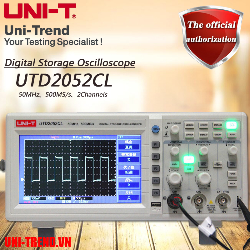 UTD2052CL 50Mhz máy hiện sóng Uni-Trend