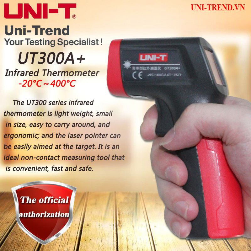 UT300A+ Súng kiểm tra nhiệt độ hồng ngoại chính hãng Uni-Trend