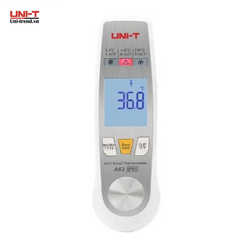 Máy đo nhiệt độ thực phẩm 2 trong 1 UNI-T A63 (-40℃~300℃, IP65)