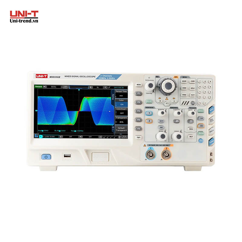 Máy hiện sóng số UNI-T MSO3352E (350MHz, 2.5GSa/s, 250Mpts, 2+16CH MSO)