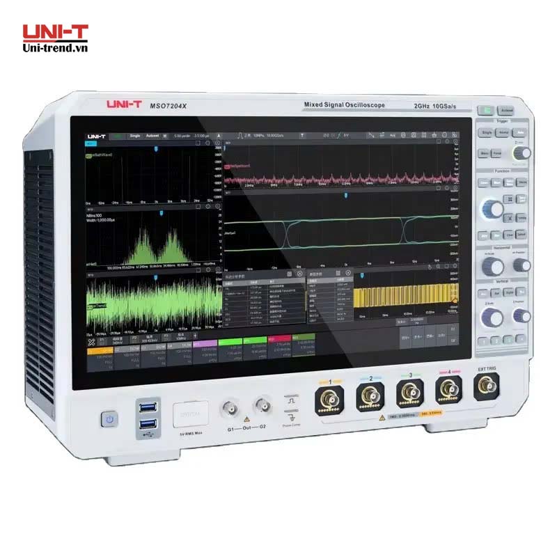 Máy hiện sóng số hỗn hợp UNI-T MSO7204X (2GHz, 10GSa/s, 1Gpts, 4+16CH, MSO)