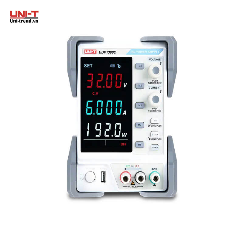 Nguồn điện DC lập trình UNI-T UDP1306C (32V, 6A, 202W, 1CH, Linear)