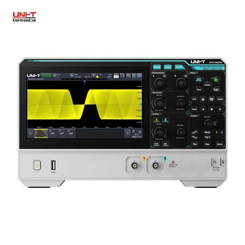 Máy hiện sóng độ phân giải cao UNI-T UPO1082HD (80MHz, 1.25GSa/s, 2CH)