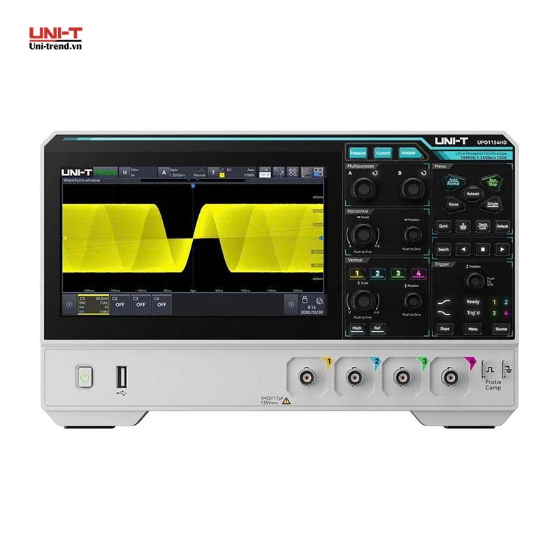 Máy hiện sóng độ phân giải cao UNI-T UPO1154HD (150MHz, 1.25GSa/s, 4CH)