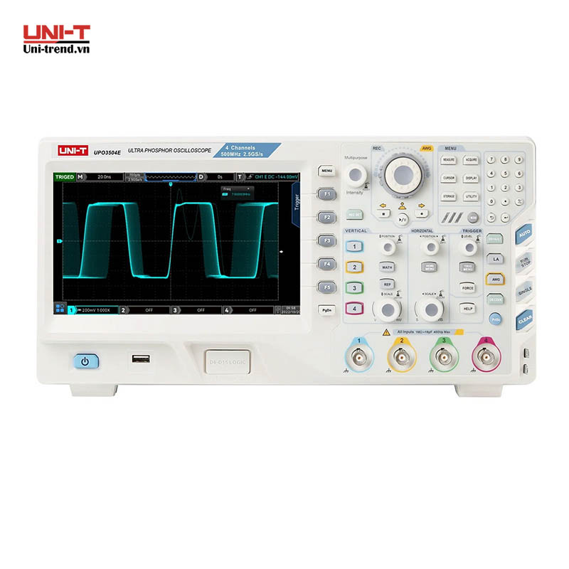 Máy hiện sóng số UNI-T UPO3504E (500MHz, 2.5GSa/s, 250Mpts, 4CH)