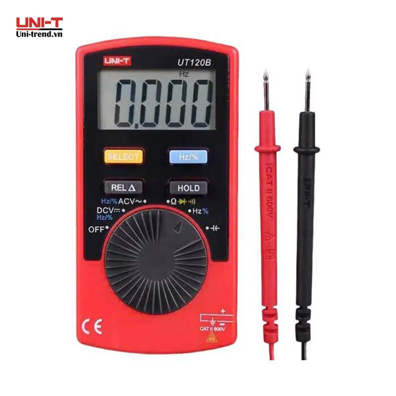 Đồng hồ vạn năng điện tử mini UNI-T UT120B (600V, 40MΩ, 10MHz)