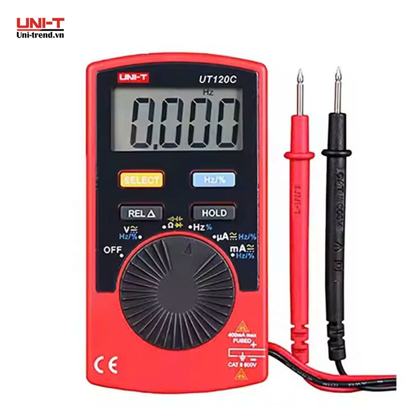 Đồng hồ vạn năng mini bỏ túi UNI-T UT120C (600V, 400mA)
