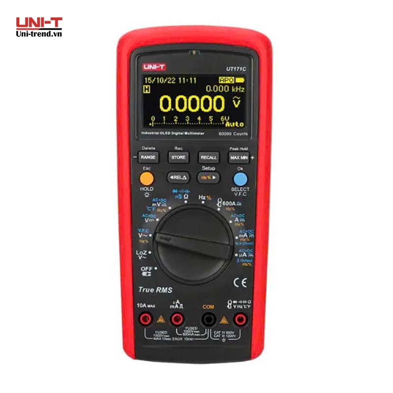 Đồng hồ vạn năng UNI-T UT171C (1000V, 10A, TrueRMS, 1000℃)
