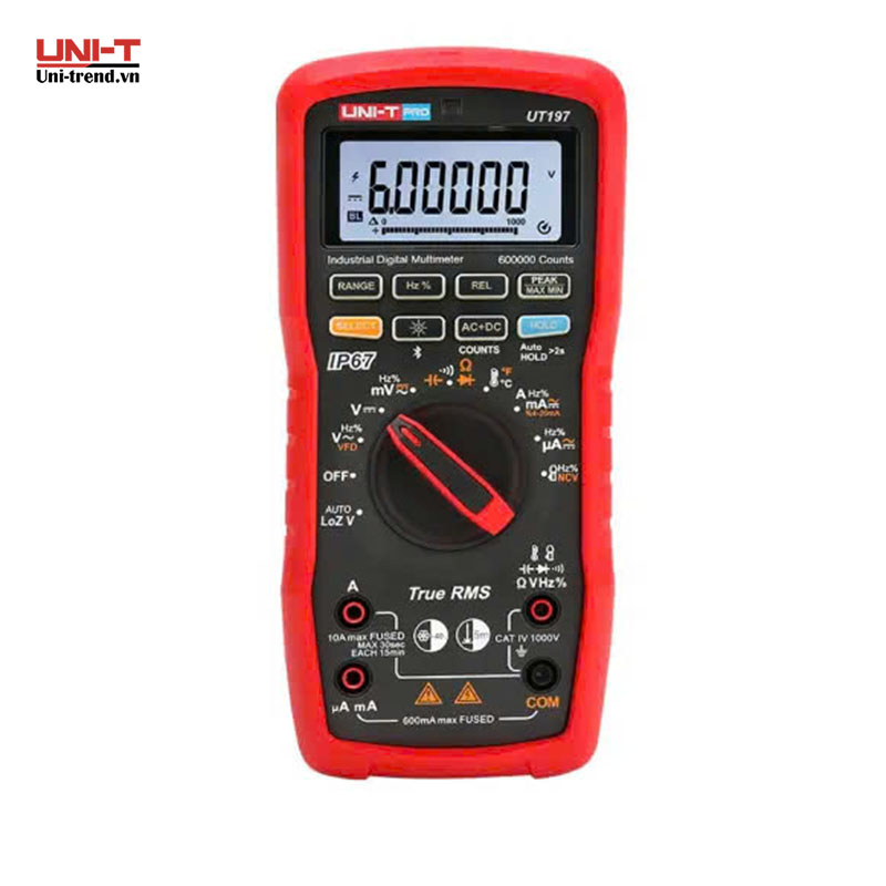 Đồng hồ vạn năng công nghiệp UNI-T UT197 (TrueRMS, IP67, Bluetooth)