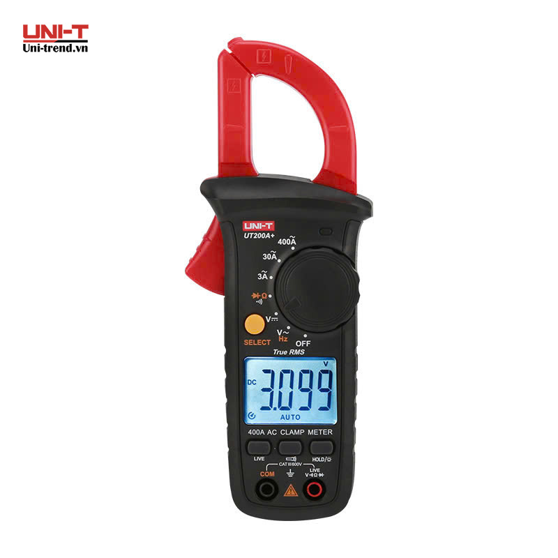 Ampe kìm điện tử UNI-T UT200A+ (AC 400A, 600V, TrueRMS)