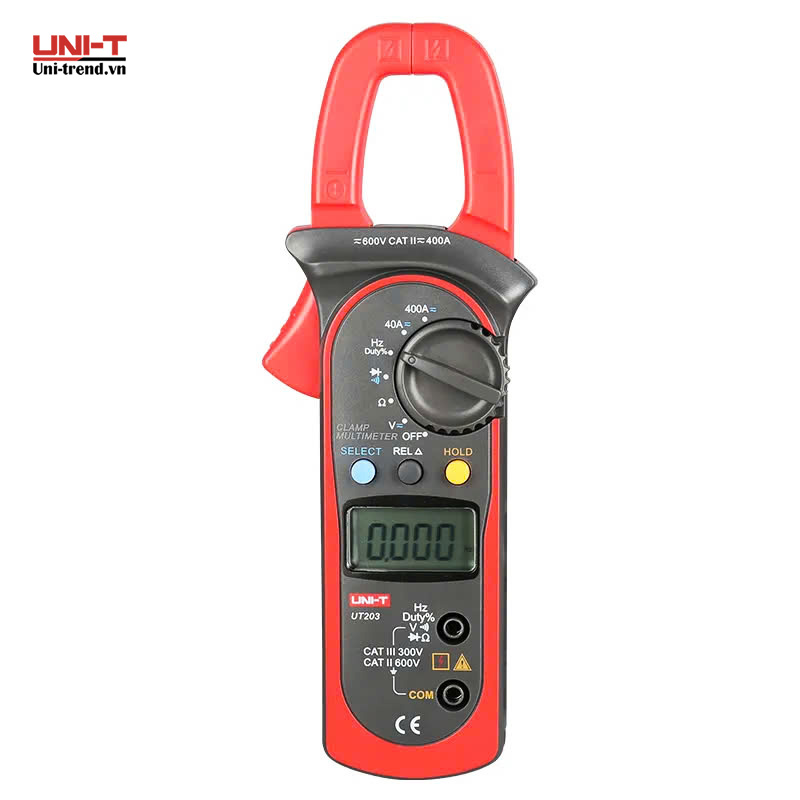 Ampe kìm điện tử UNI-T UT203+ (AC/DC 400A, TrueRMS)