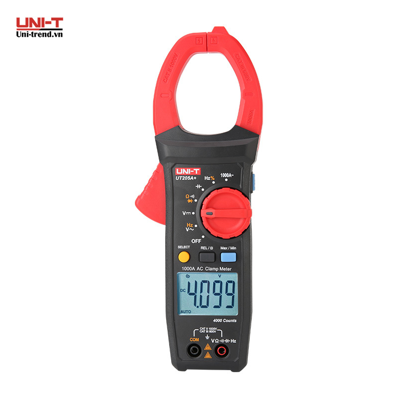 Ampe kìm điện tử UNI-T UT205A+ (AC 1000A, 1000V)