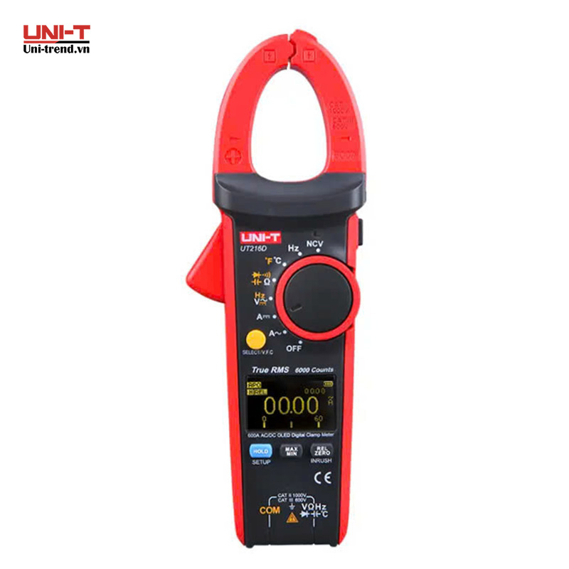 Ampe kìm điện tử UNI-T UT216D màn hình OLED (AC/DC 600A, TrueRMS)
