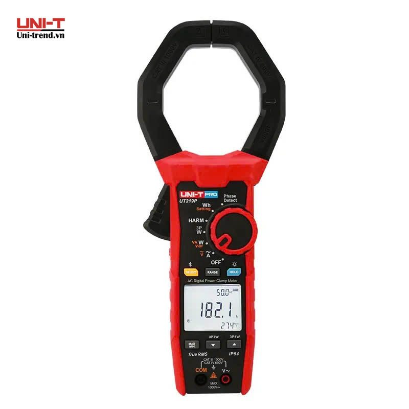 Ampe kìm đo công suất AC UNI-T UT219P (1000A, 1000V, TrueRMS)