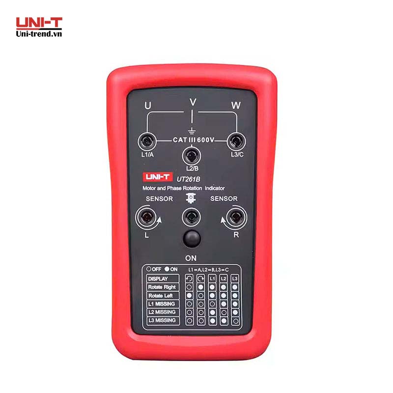 Đồng hồ chỉ thị pha và chiều quay động cơ UNI-T UT261E (70~1000V, 45~66Hz, 3 pha)