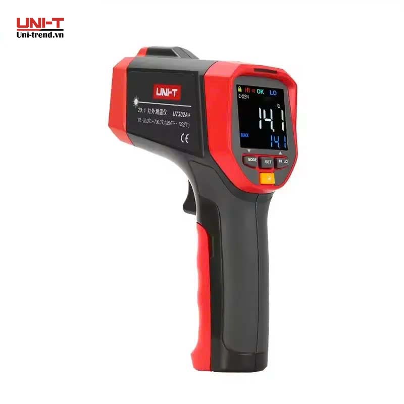 Máy đo nhiệt độ hồng ngoại UNI-T UT302A+ (-32℃~700℃, D:S/20:1)