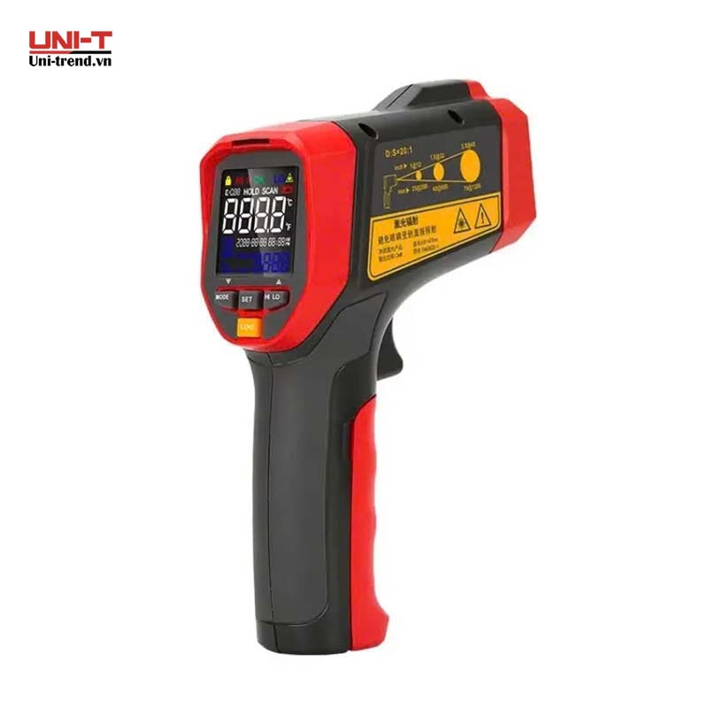 Máy đo nhiệt độ hồng ngoại UNI-T UT302C+ (-32℃~1100℃, D:S/30:1)