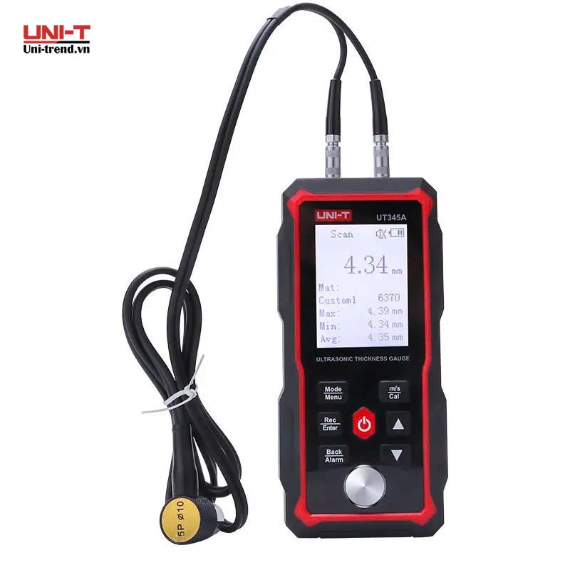 Máy đo độ dày vật liệu bằng siêu âm UNI-T UT345A (1.00~300.00mm)