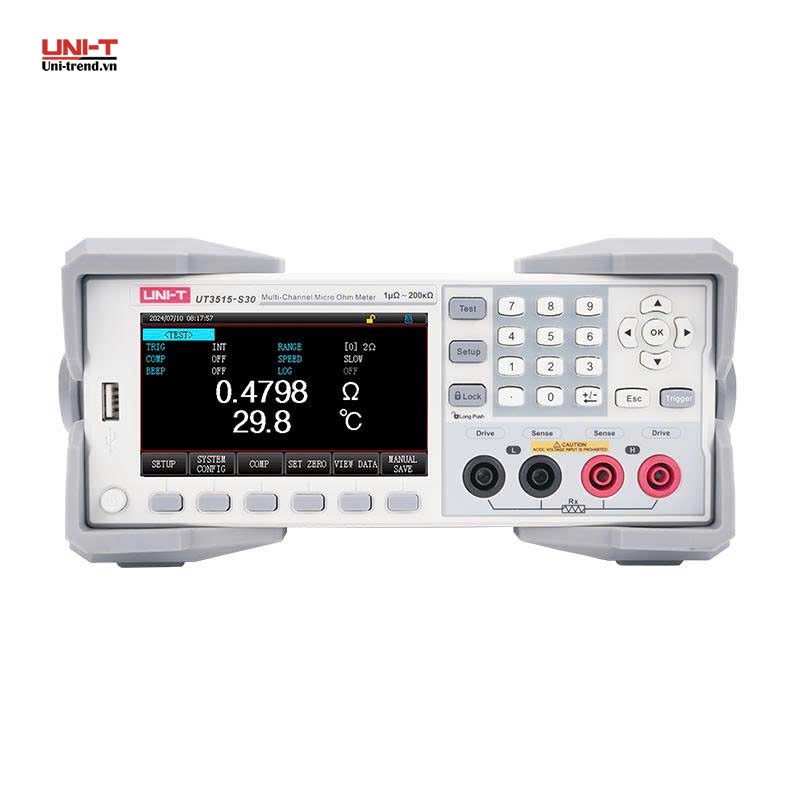 Máy đo điện trở thấp để bàn UNI-T UT3515-S30 (1μΩ-2MΩ, 0.05%, 30CH)