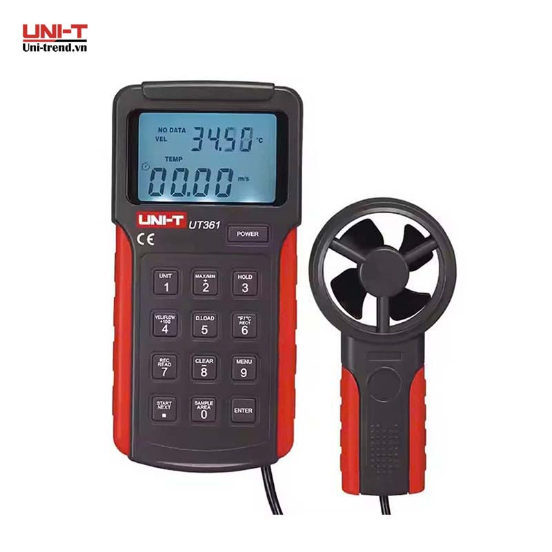 Máy đo vận tốc gió UNI-T UT361 (2~30m/s, 0~40°C)