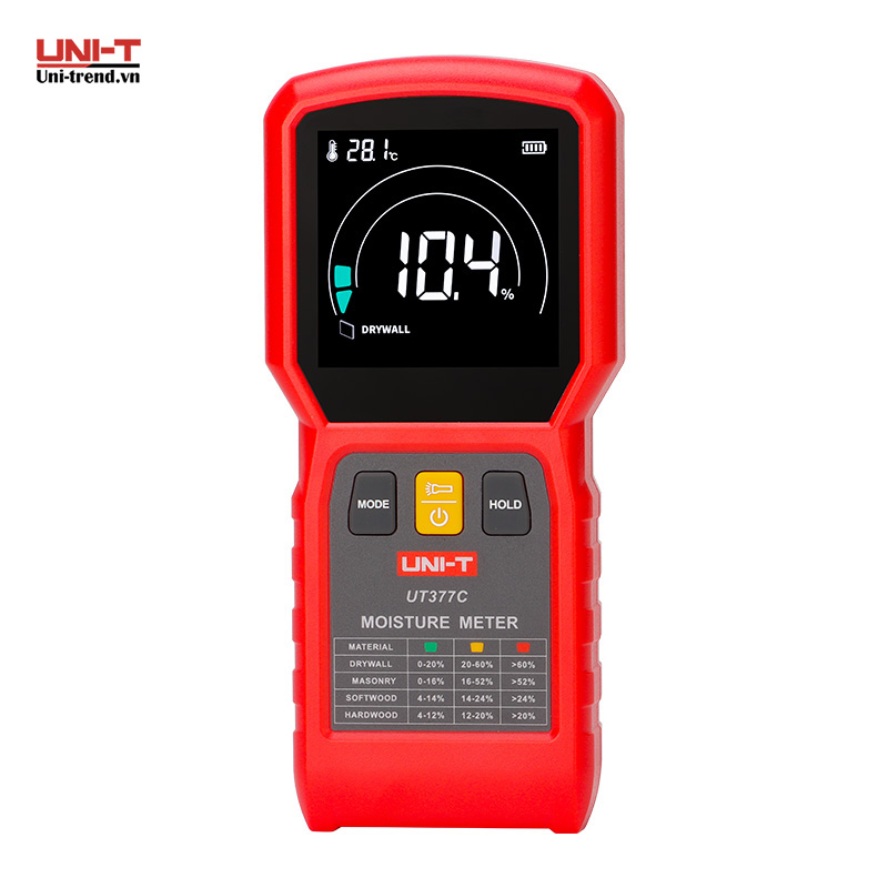 Máy đo độ ẩm gỗ và vật liệu xây dựng UNI-T UT377C