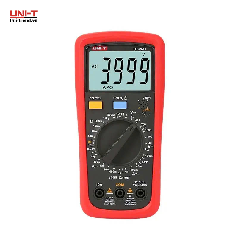Đồng hồ vạn năng điện tử UNI-T UT39A+ (1000V, 10A)