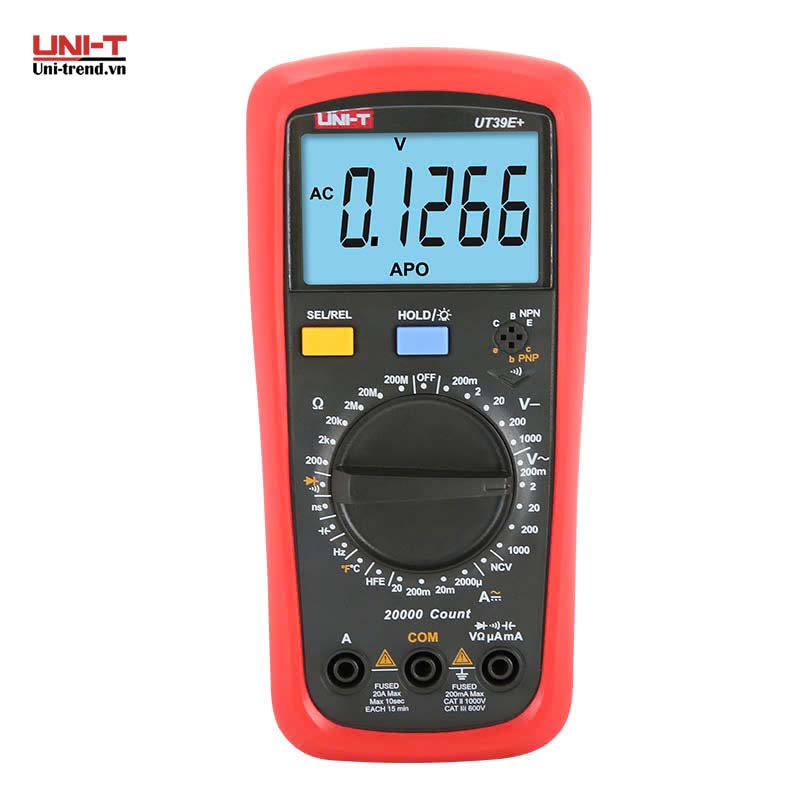 Đồng hồ vạn năng điện tử UNI-T UT39E+ (1000V, 20A, 1000℃, NCV)