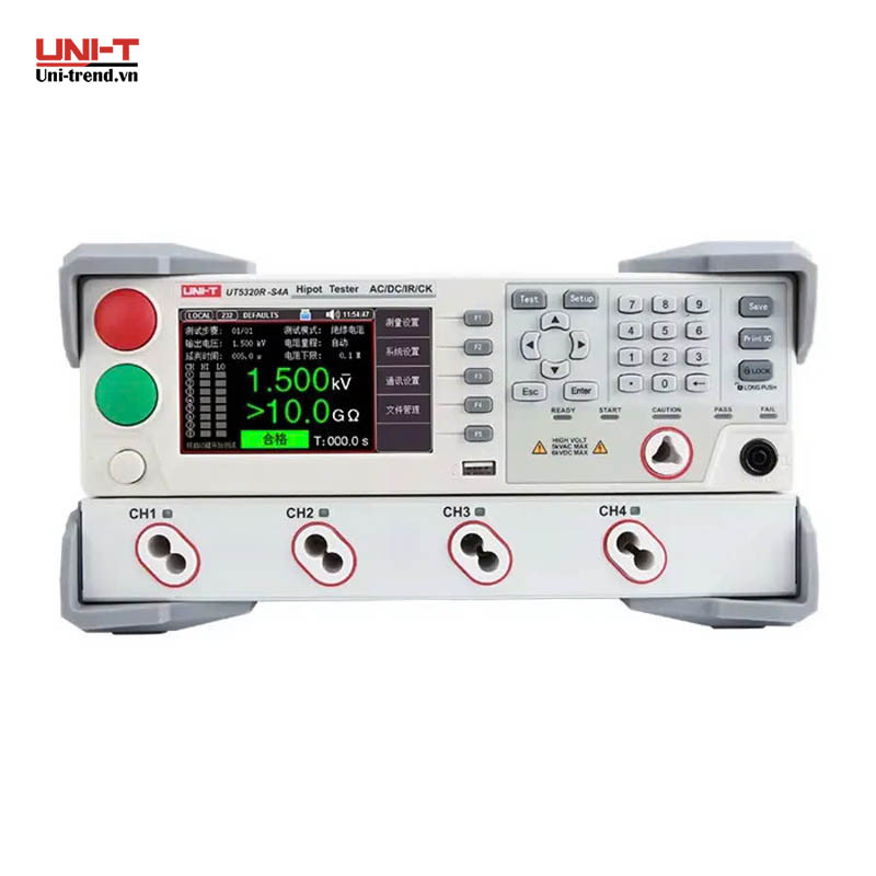 Máy kiểm tra an toàn điện UNI-T UT5320R-S4A (4CH, 0.050kV~5.000kV)
