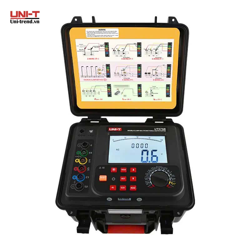 Máy đo điện trở đất, điện trở suất UNI-T UT575B (9000KΩ, 2/3/4 dây)