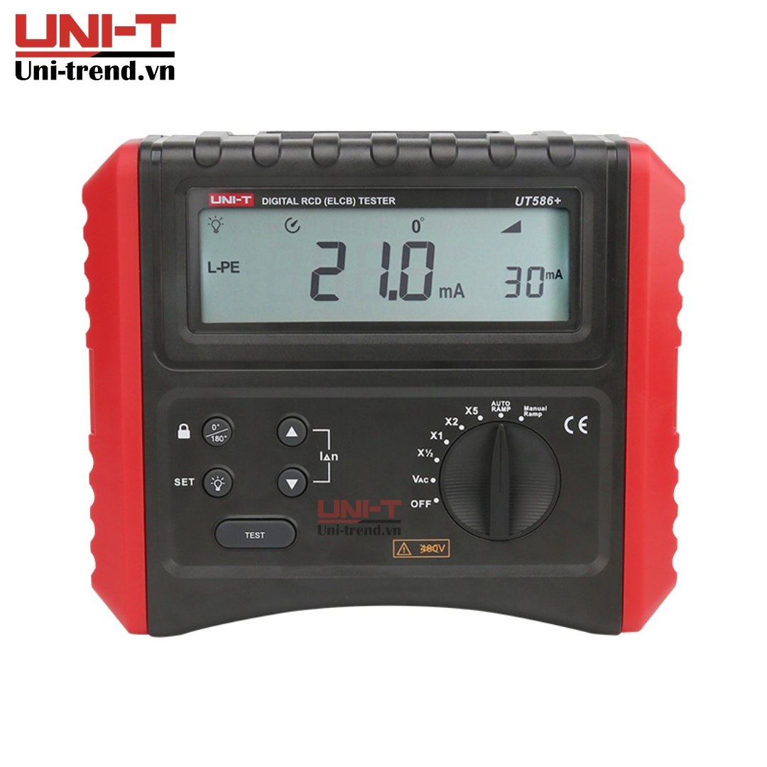 Máy kiểm tra dòng rò RCD UNI-T UT586+ (10~1000mA, 0~2000mS, 30~480V)