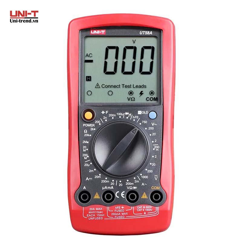 Đồng hồ vạn năng điện tử UNI-T UT58A (1000V, 20A)