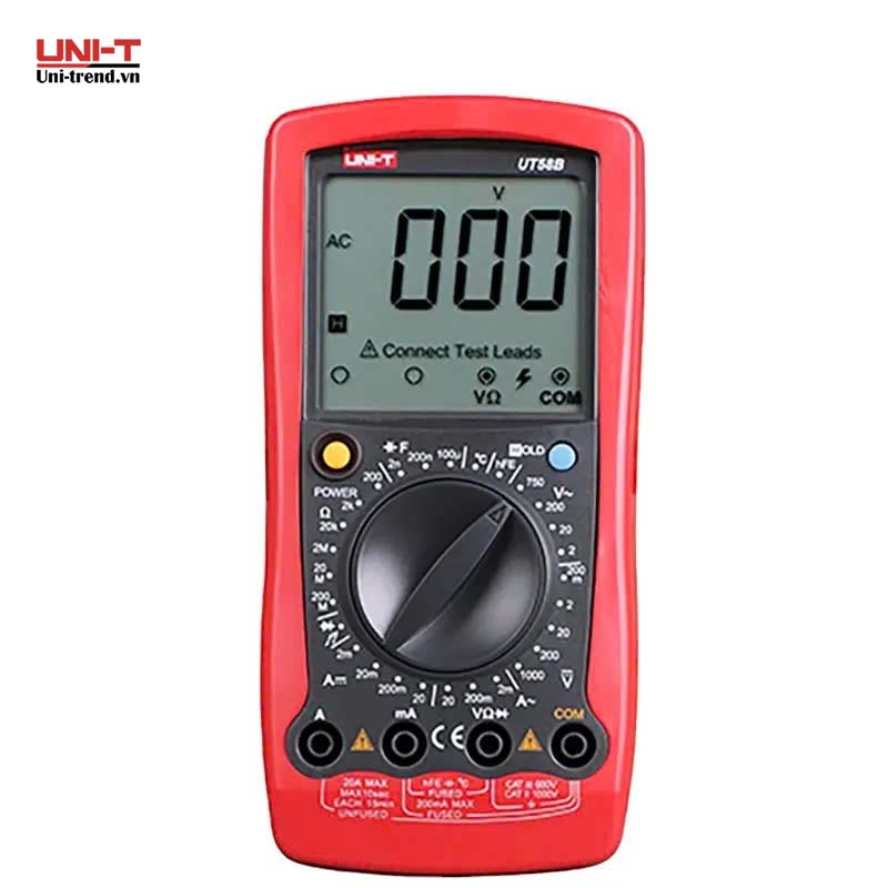 Đồng hồ vạn năng điện tử UNI-T UT58B (1000V, 20A, 1000℃)