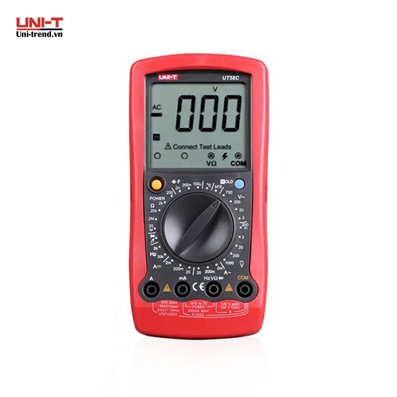 Đồng hồ vạn năng điện tử UNI-T UT58C (1000V, 20A, 1000°C)