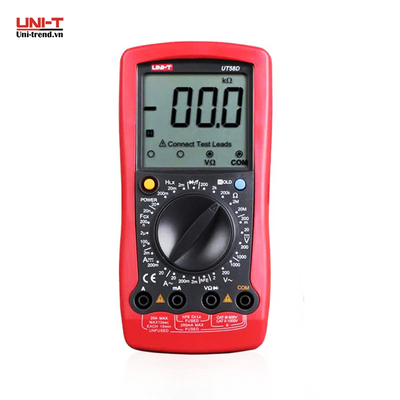Đồng hồ vạn năng điện tử UNI-T UT58D (1000V, 20A, 20H)