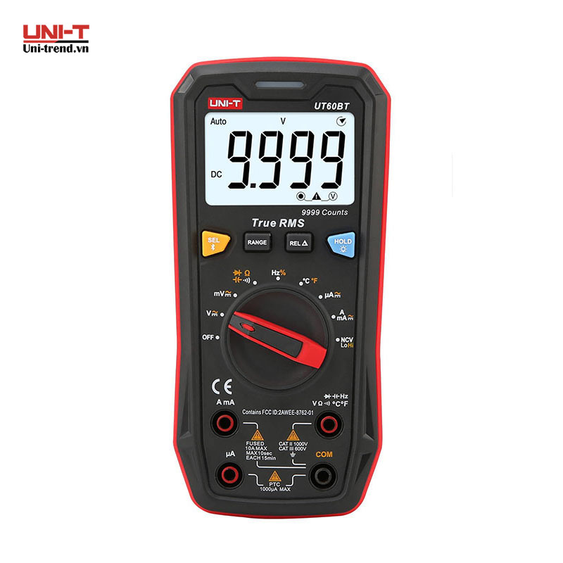 Đồng hồ vạn năng điện tử UNI-T UT60BT (1000V, 10A, TrueRMS, Bluetooth, Auto)
