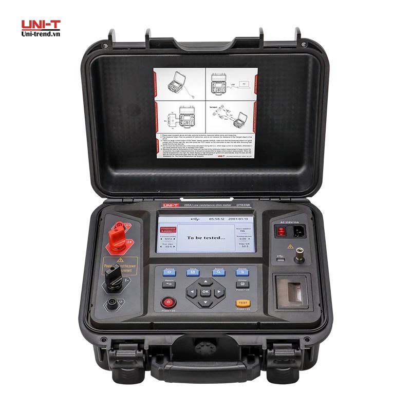 Máy đo điện trở thấp UNI-T UT625B (0.1μΩ~2000mΩ, 200A)
