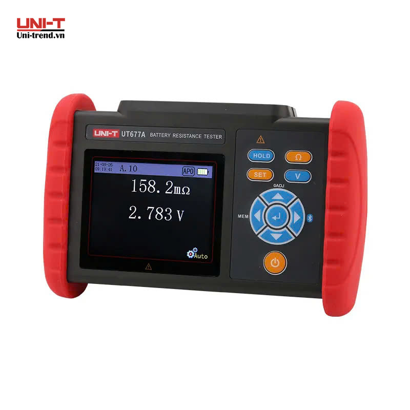 Máy đo nội trở ắc quy UNI-T UT677A+ (0.000mΩ -3Ω, 0~71V, Bluetooth)