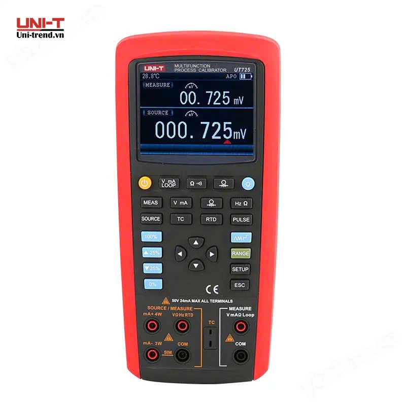 Máy hiệu chuẩn đa năng UNI-T UT725 (R, S, K, E, J, T, N, B, L, U, XK, BP) Chưa xuất khẩu được
