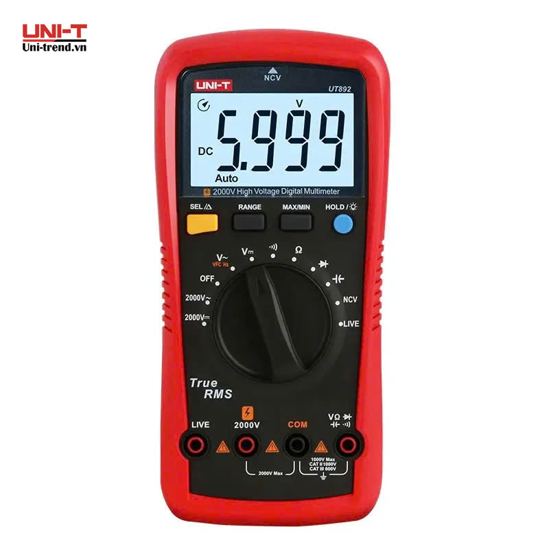Đồng hồ vạn năng điện tử UNI-T UT892 (2000V, TrueRMS, Auto)