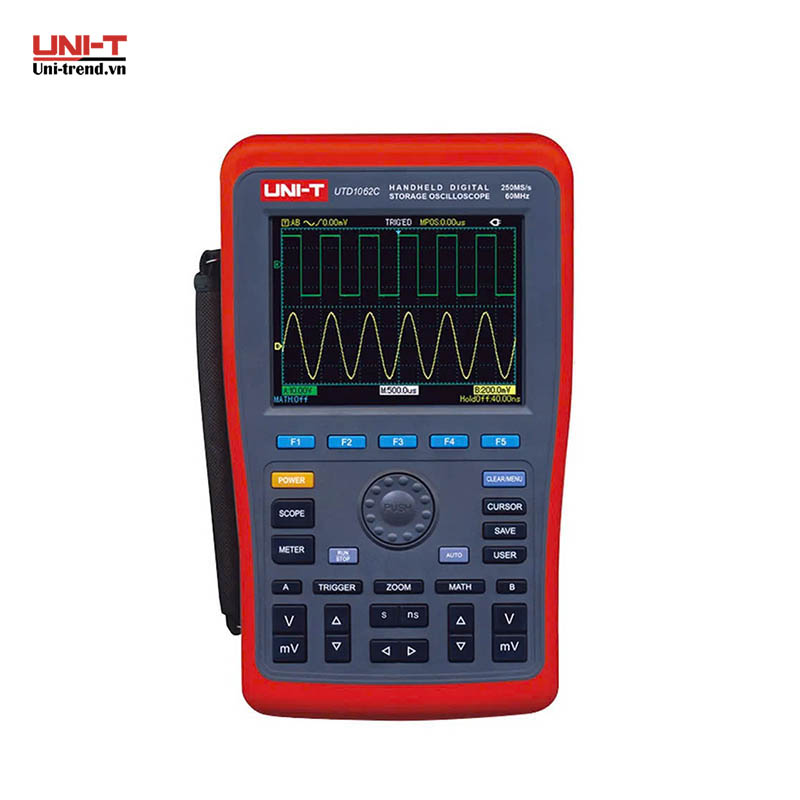 Máy hiện sóng cầm tay UNI-T UTD1062C (60MHz, 250MS/s, 2CH)