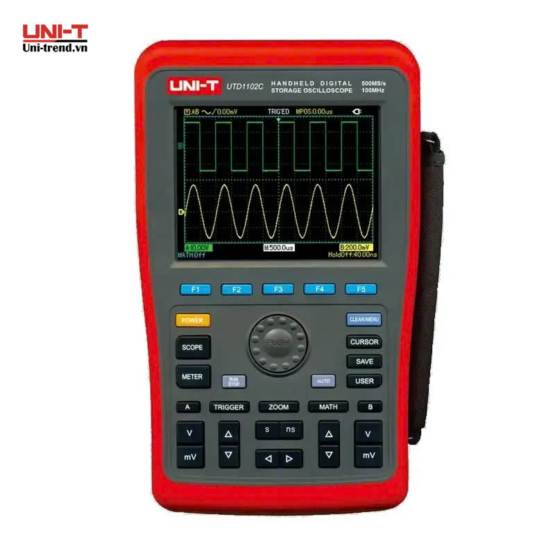 Máy hiện sóng cầm tay UNI-T UTD1102C (100MHz, 500MS/s, 7.5Kpts, 2CH)
