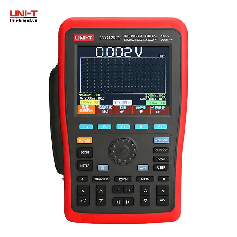 Máy hiện sóng cầm tay UNI-T UTD1202C (200MHz, 1GS/s, 2CH)