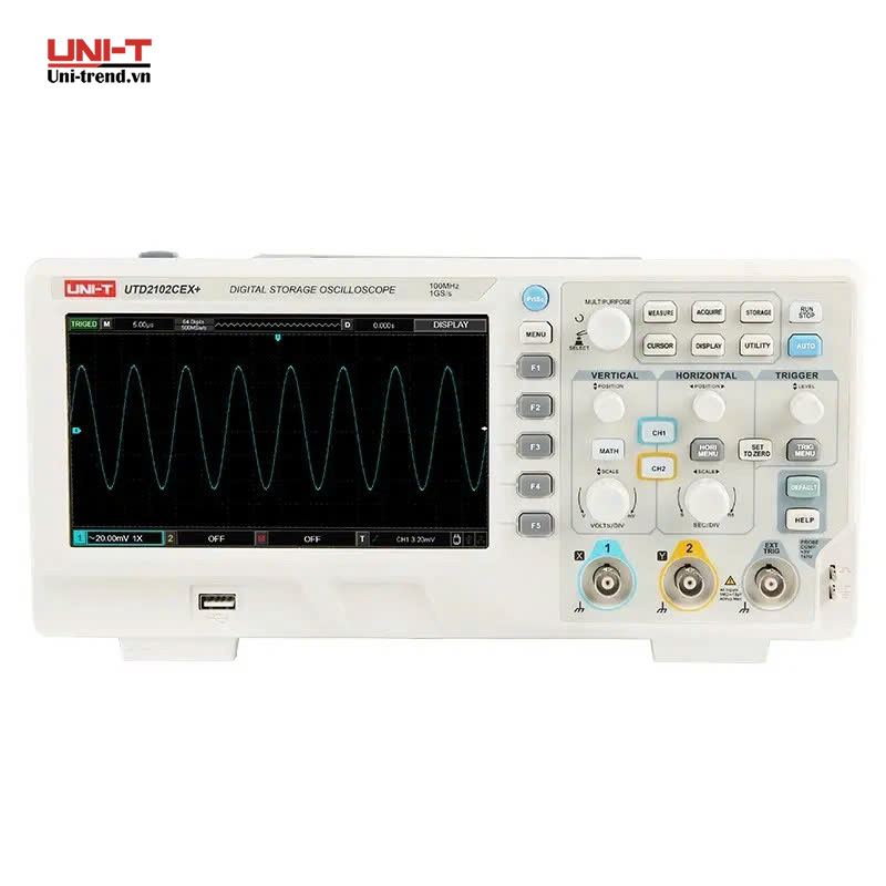Máy hiện sóng số UNI-T UTD2102CEX+ (100MHz, 1GSa/s, 2CH)
