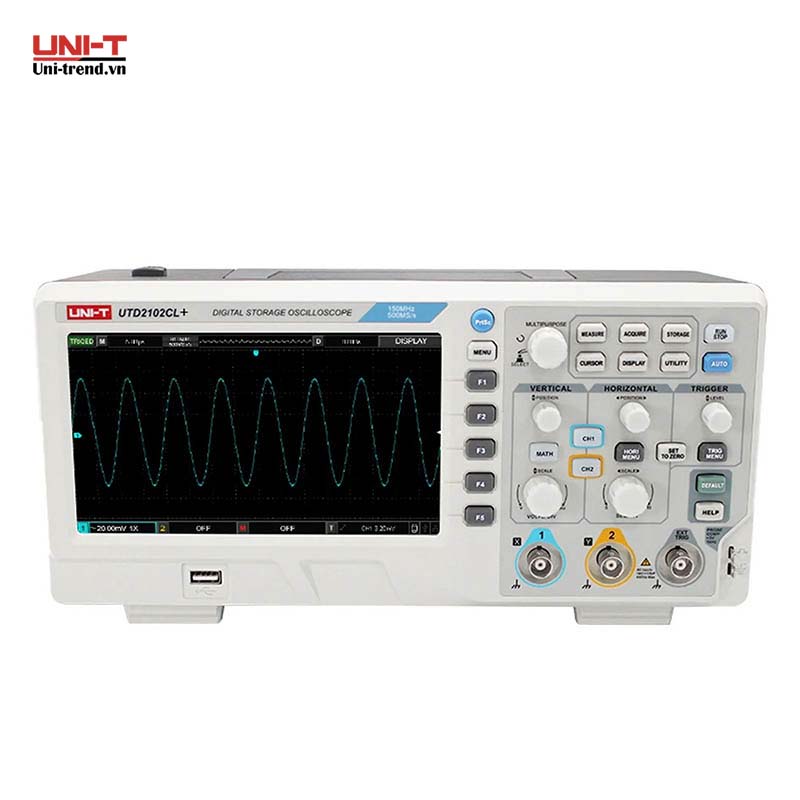 Máy hiện sóng số UNI-T UTD2102CL+ (100MHz, 500MSa/s, 64kpts, 2CH)