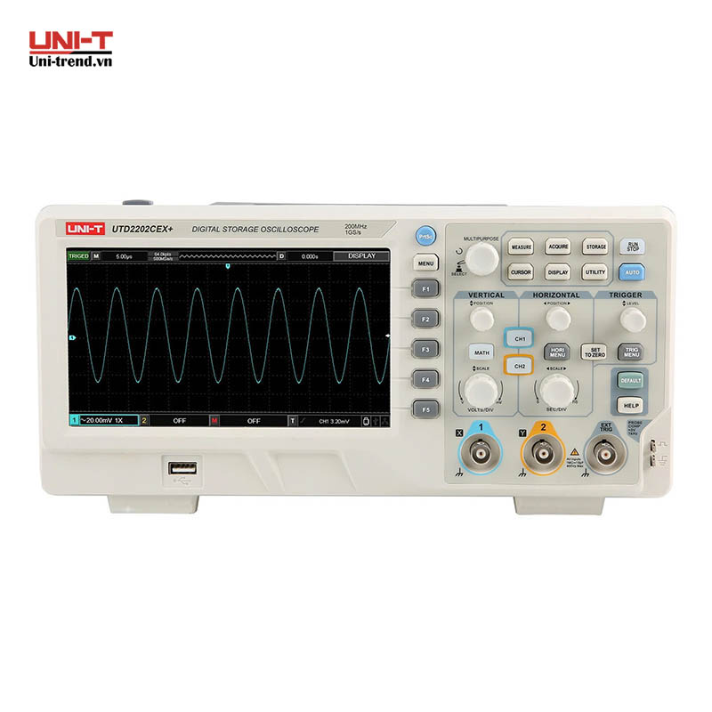 Máy hiện sóng số UNI-T UTD2202CEX+ (200 MHz, 1 GSa/s, 2CH)